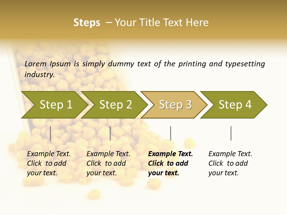 Canned Isolated Sweet Corn PowerPoint Template
