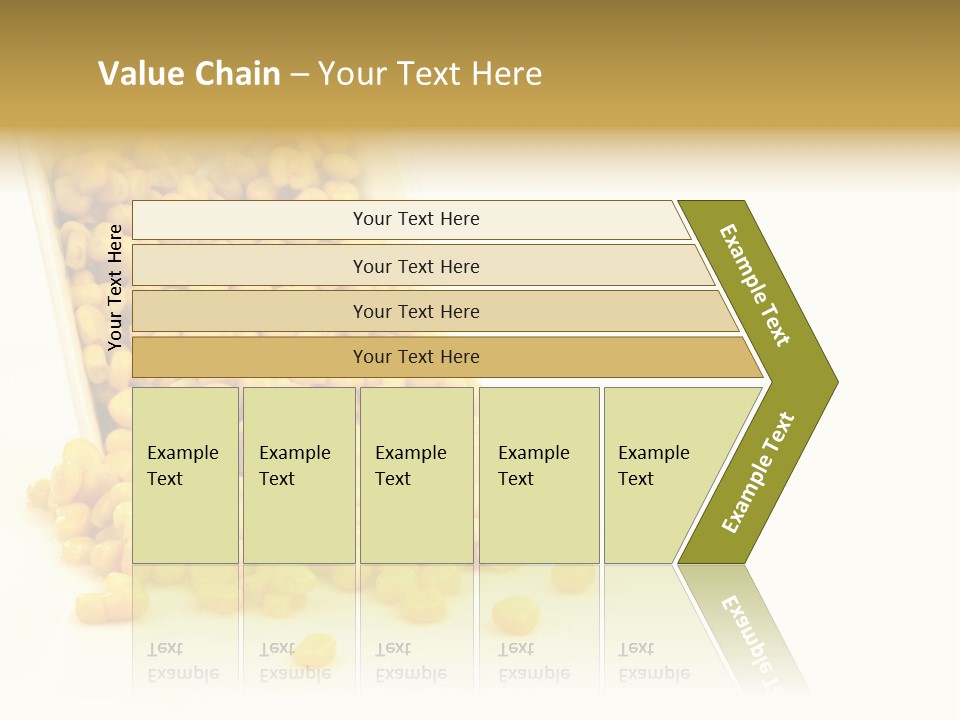 Canned Isolated Sweet Corn PowerPoint Template