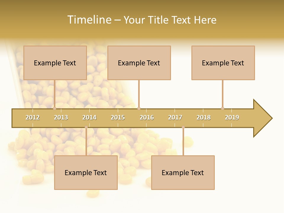 Canned Isolated Sweet Corn PowerPoint Template