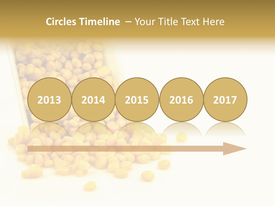 Canned Isolated Sweet Corn PowerPoint Template