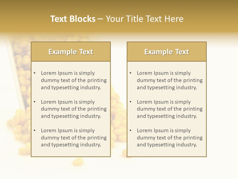 Canned Isolated Sweet Corn PowerPoint Template