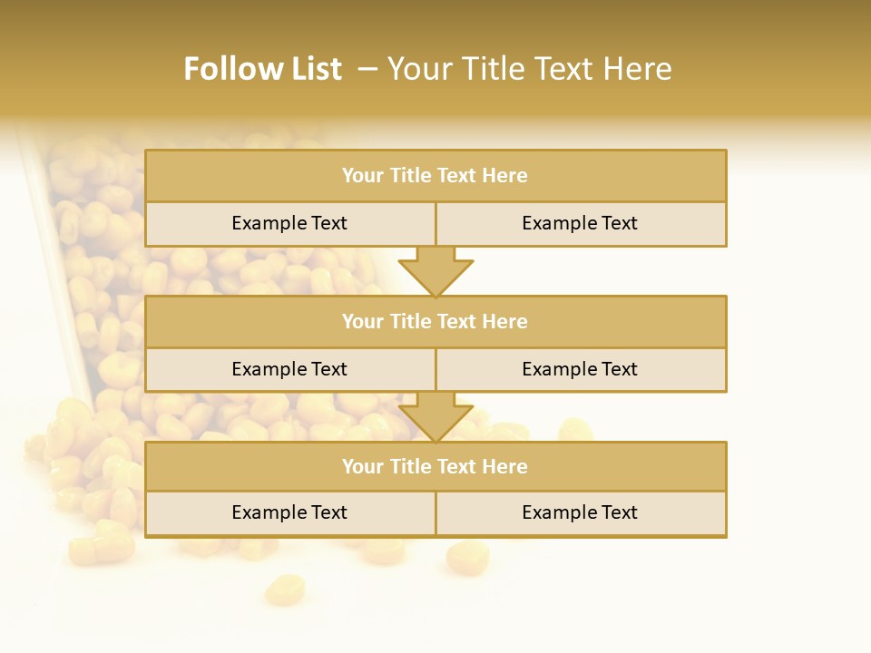 Canned Isolated Sweet Corn PowerPoint Template