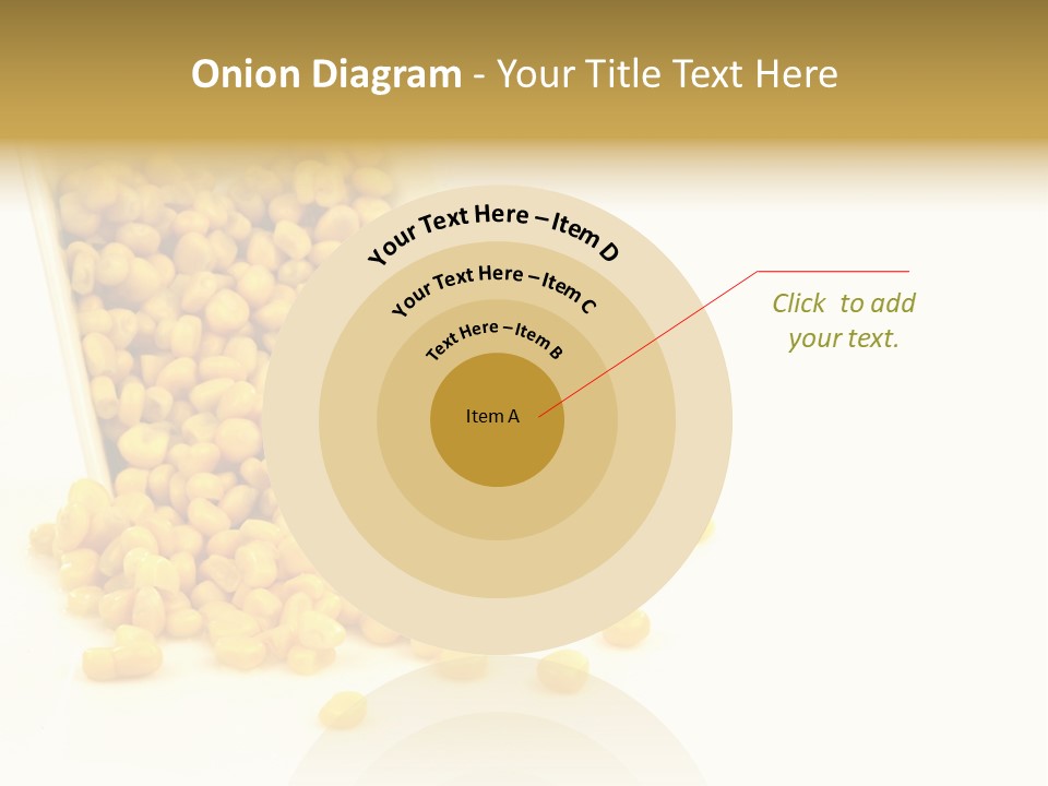 Canned Isolated Sweet Corn PowerPoint Template