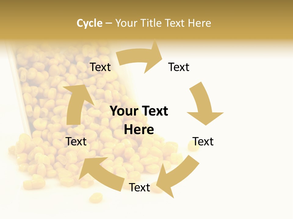 Canned Isolated Sweet Corn PowerPoint Template