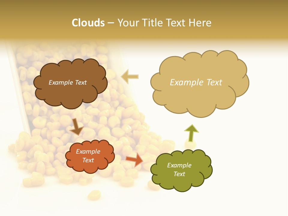 Canned Isolated Sweet Corn PowerPoint Template