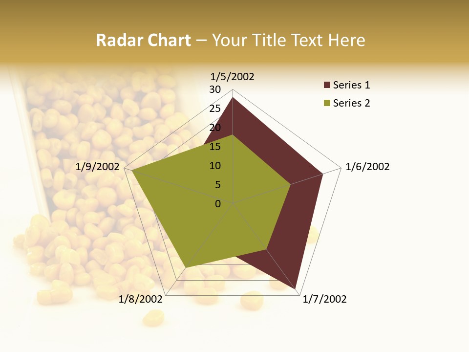 Canned Isolated Sweet Corn PowerPoint Template