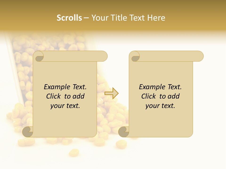 Canned Isolated Sweet Corn PowerPoint Template