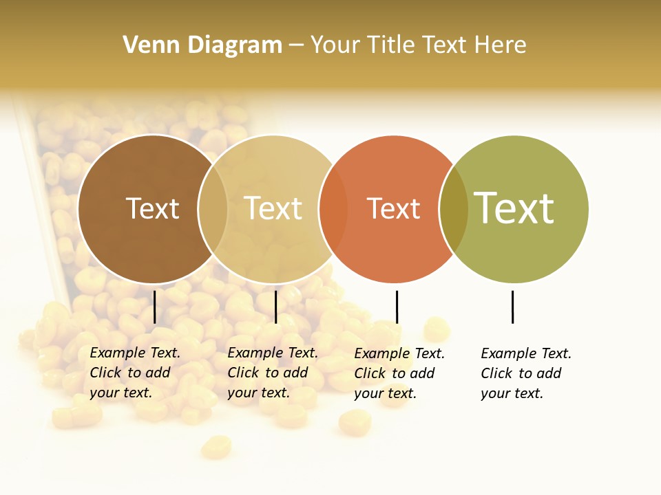 Canned Isolated Sweet Corn PowerPoint Template