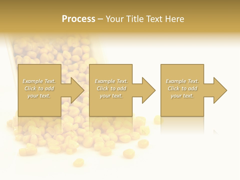 Canned Isolated Sweet Corn PowerPoint Template