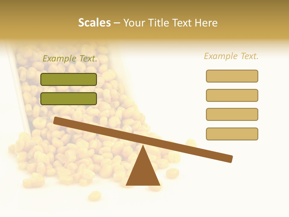 Canned Isolated Sweet Corn PowerPoint Template