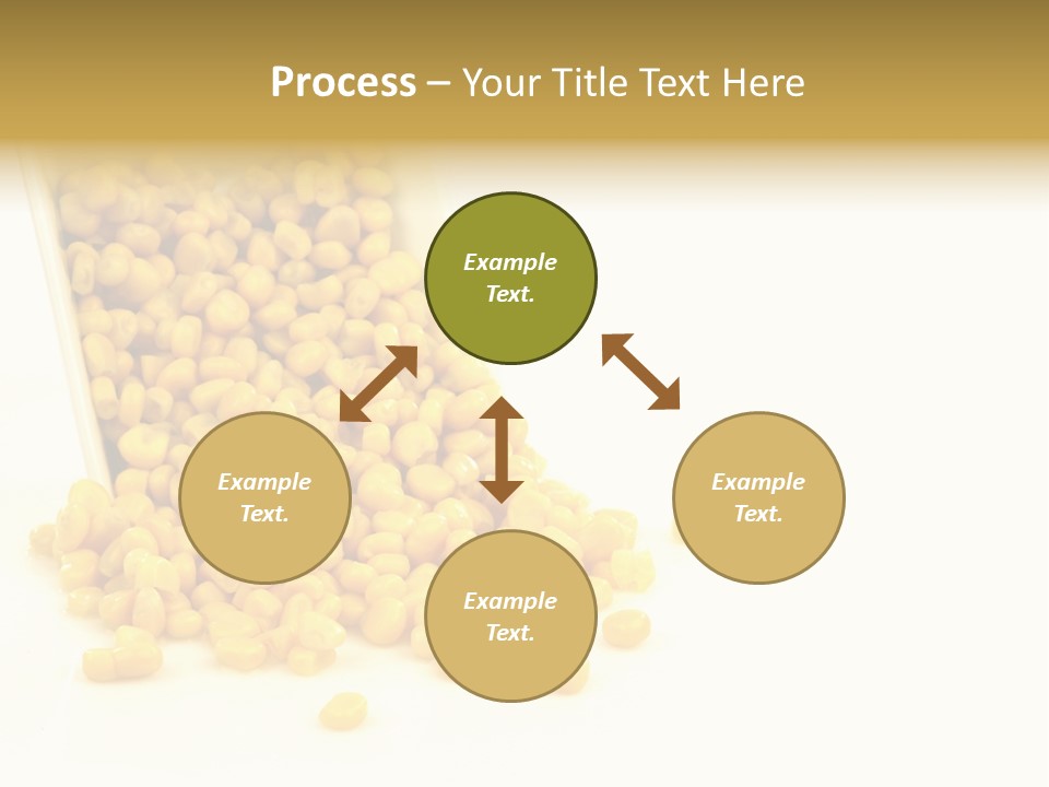 Canned Isolated Sweet Corn PowerPoint Template