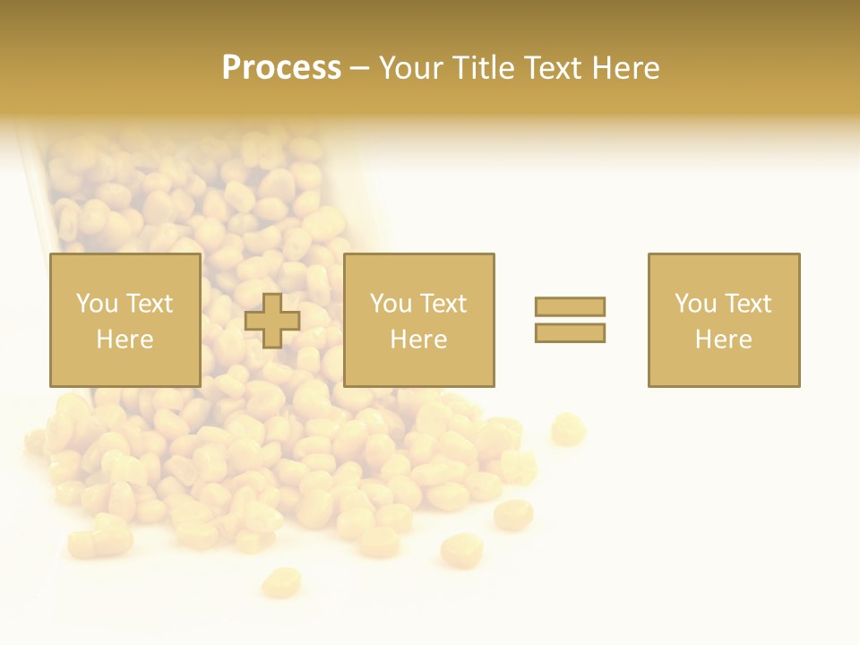 Canned Isolated Sweet Corn PowerPoint Template