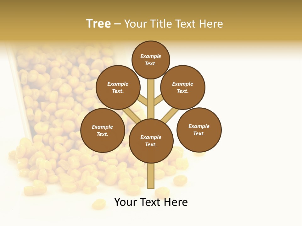 Canned Isolated Sweet Corn PowerPoint Template