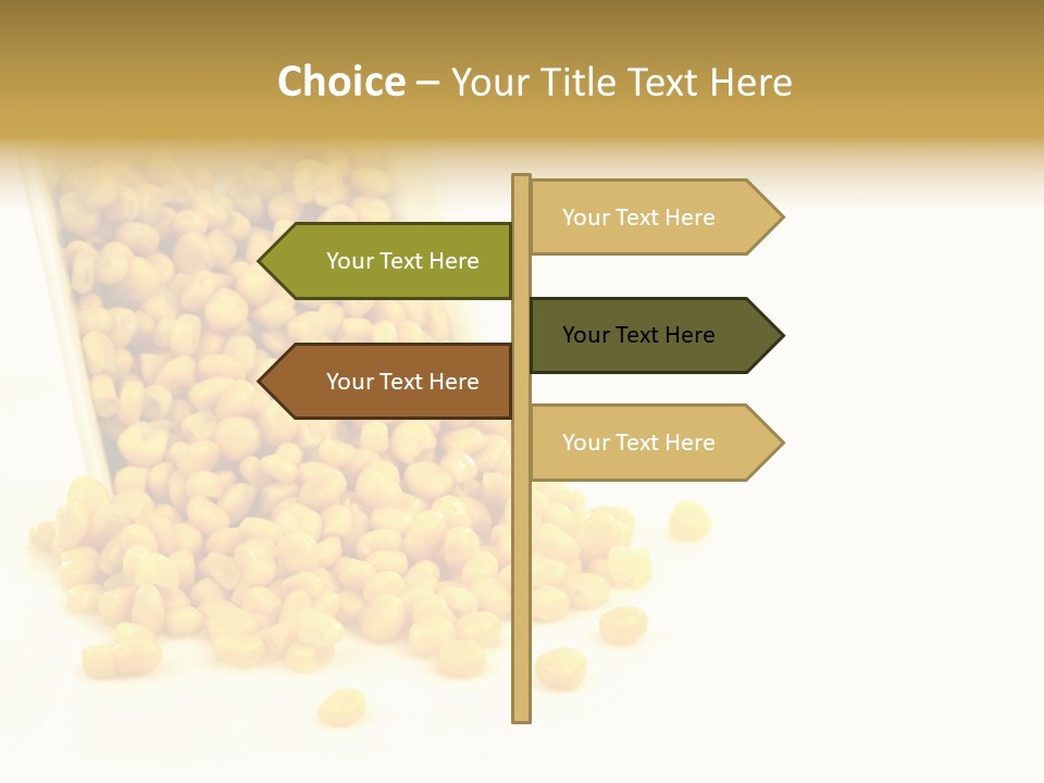 Canned Isolated Sweet Corn PowerPoint Template