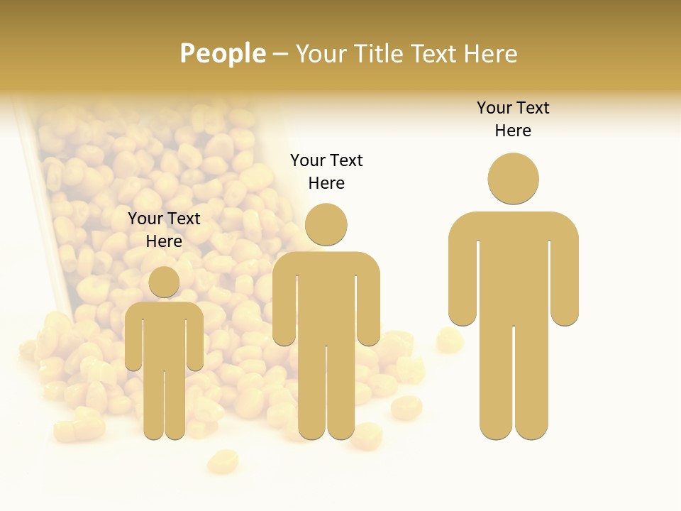 Canned Isolated Sweet Corn PowerPoint Template