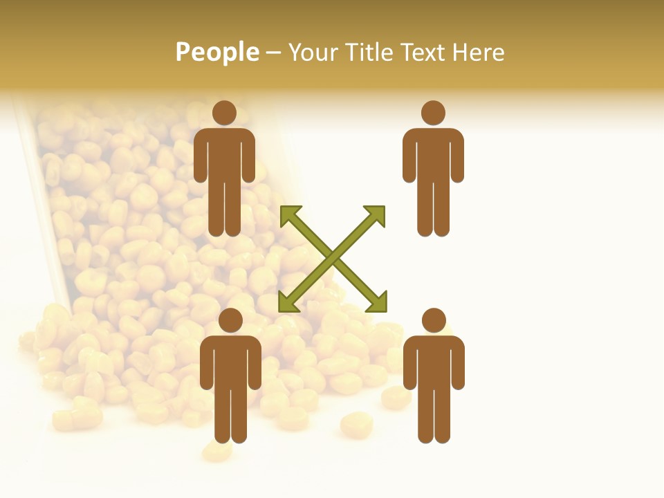 Canned Isolated Sweet Corn PowerPoint Template