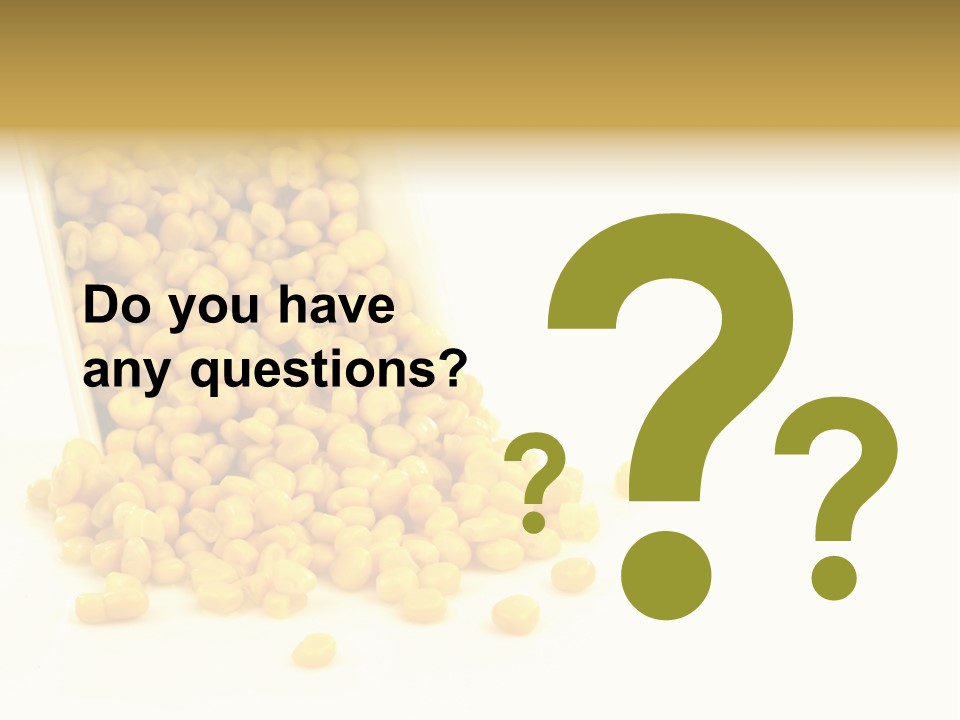 Canned Isolated Sweet Corn PowerPoint Template