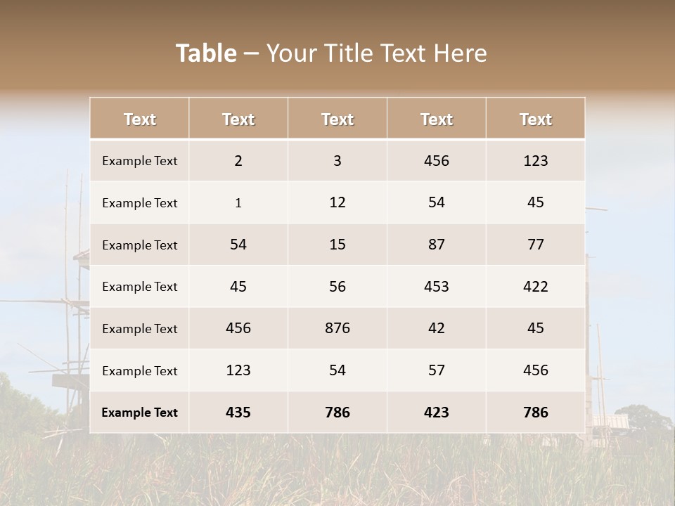 Job England Plank PowerPoint Template