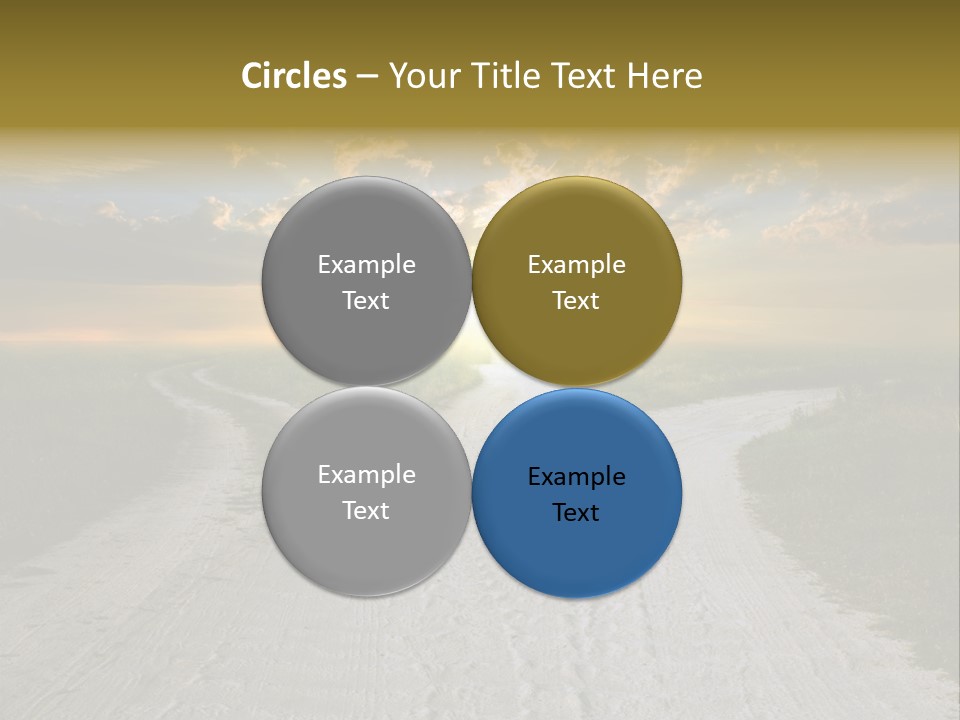 View Sunset Turn PowerPoint Template