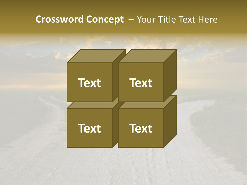 View Sunset Turn PowerPoint Template