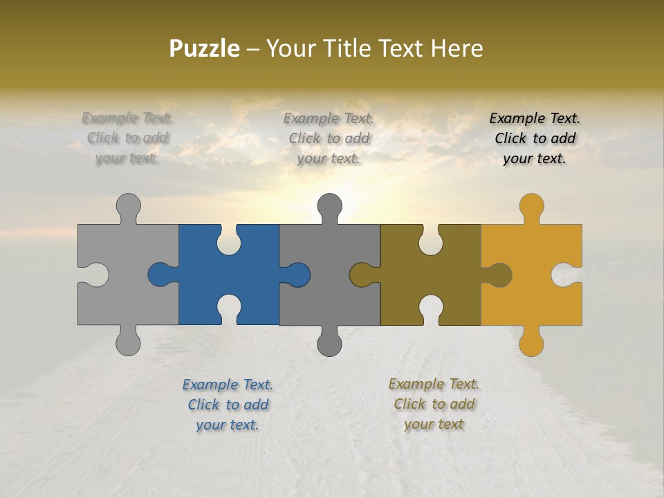 View Sunset Turn PowerPoint Template