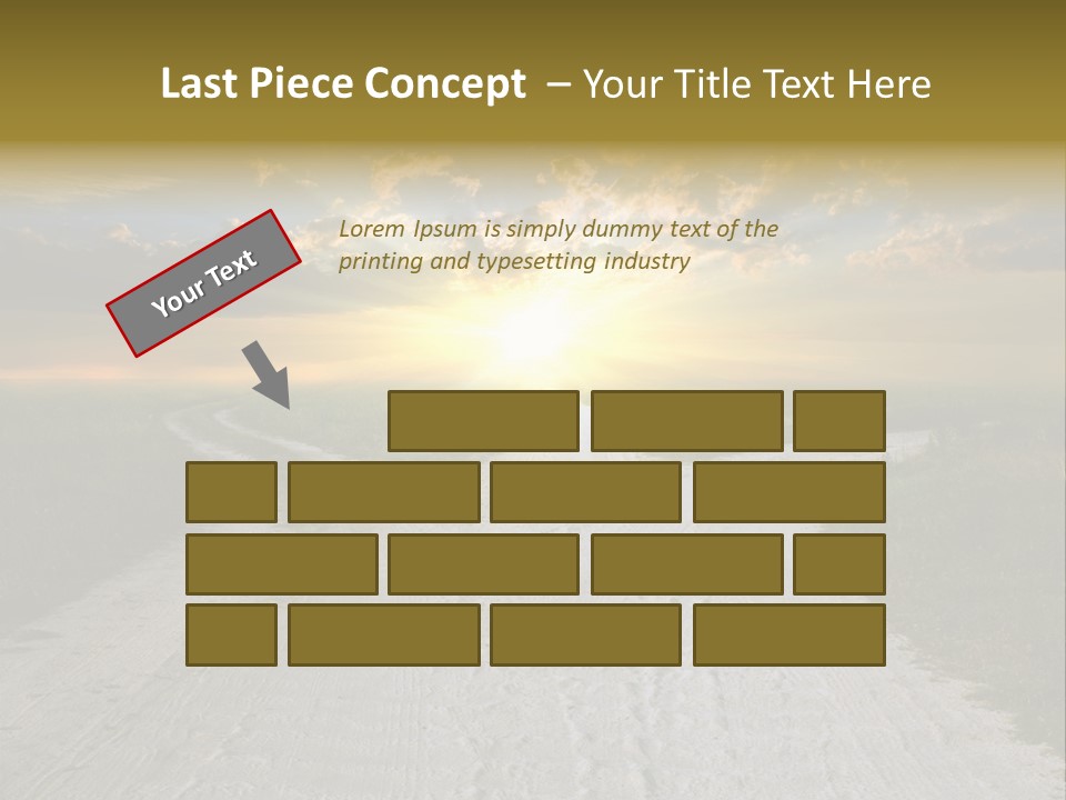 View Sunset Turn PowerPoint Template