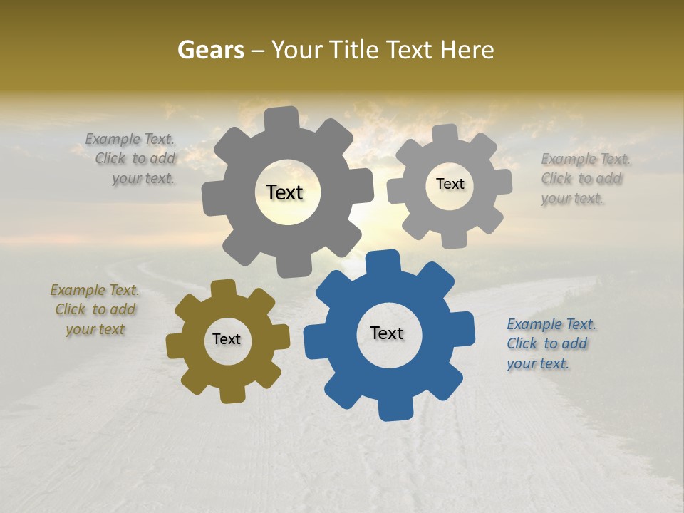 View Sunset Turn PowerPoint Template