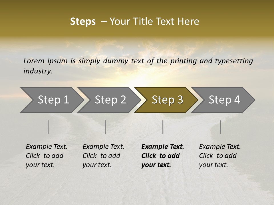 View Sunset Turn PowerPoint Template