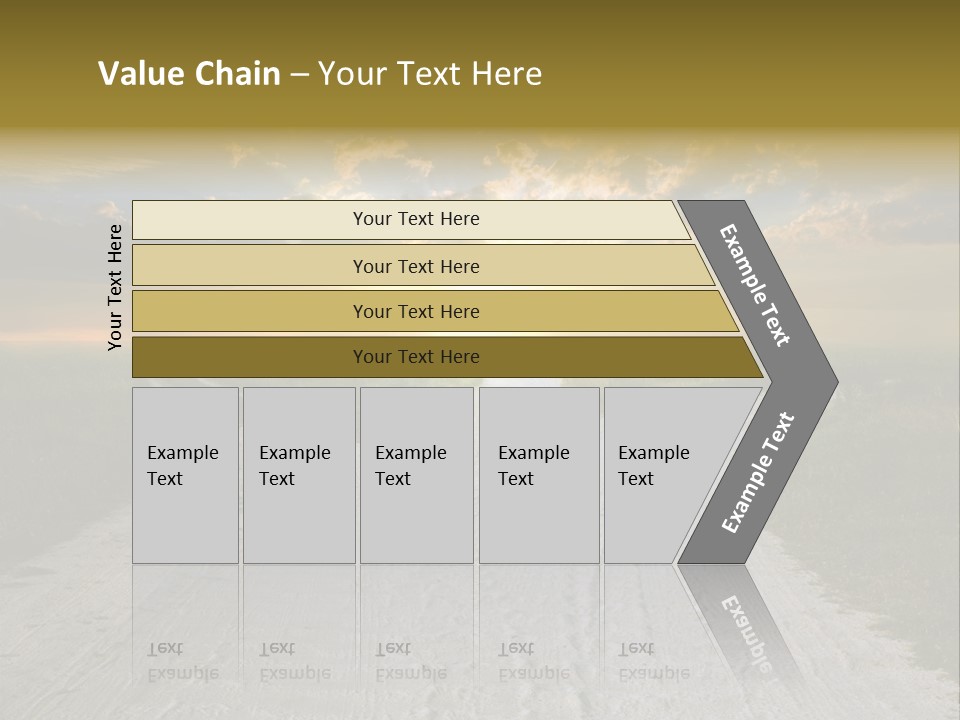 View Sunset Turn PowerPoint Template