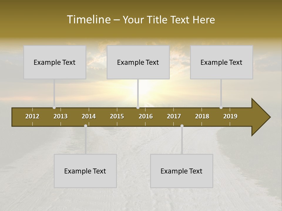 View Sunset Turn PowerPoint Template