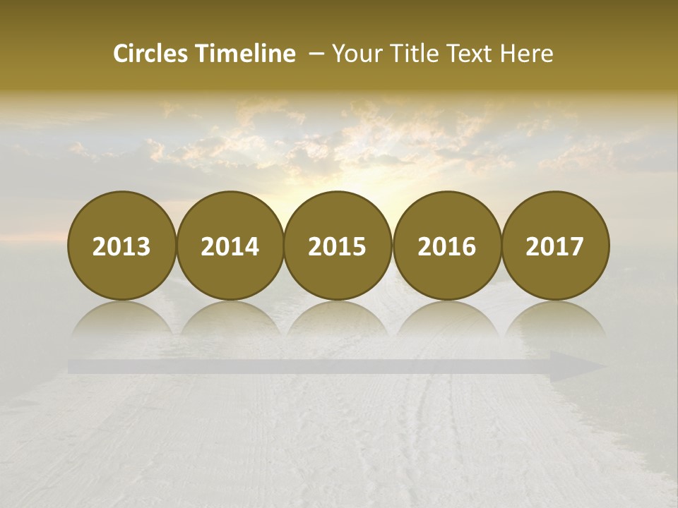 View Sunset Turn PowerPoint Template