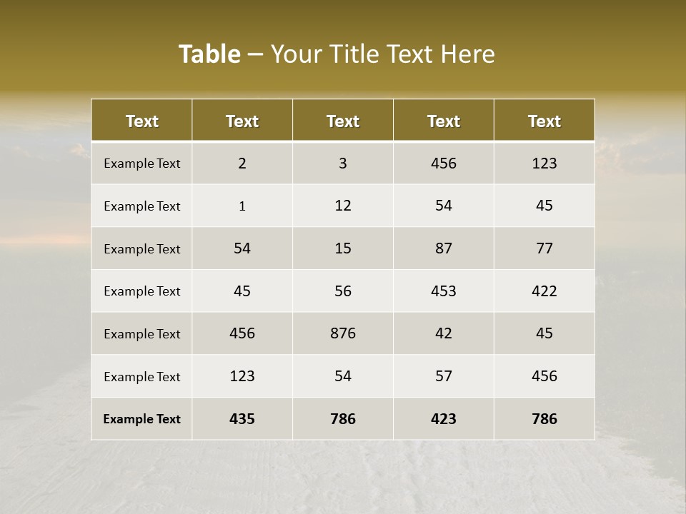 View Sunset Turn PowerPoint Template