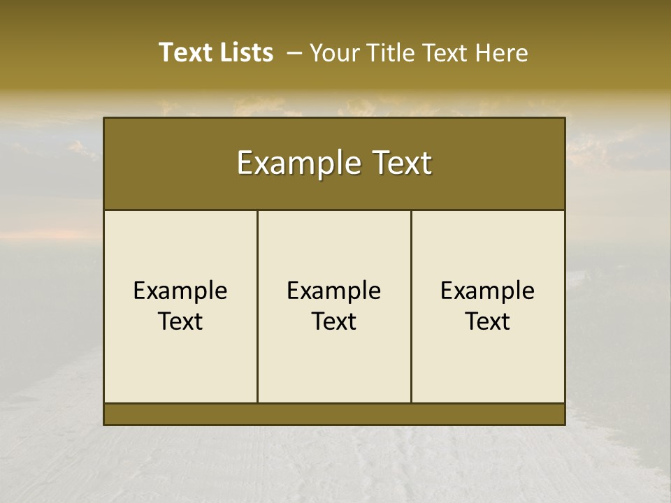 View Sunset Turn PowerPoint Template