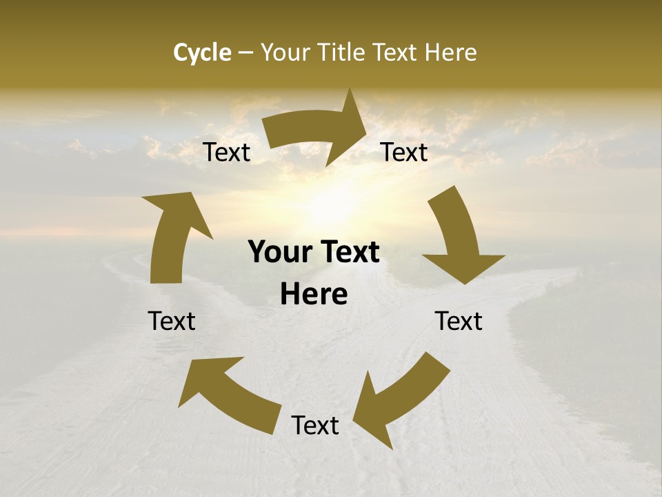 View Sunset Turn PowerPoint Template