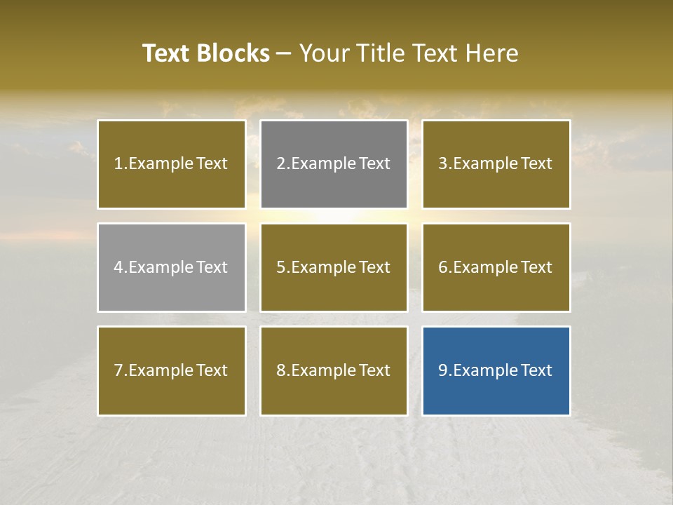 View Sunset Turn PowerPoint Template