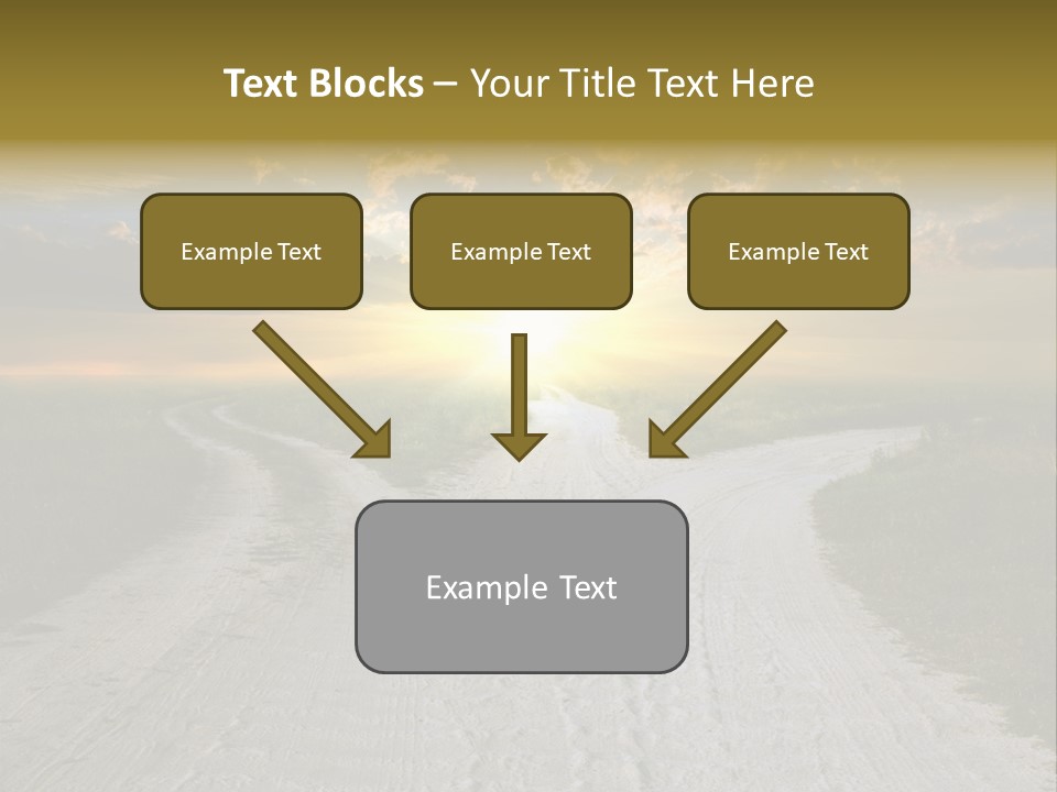 View Sunset Turn PowerPoint Template
