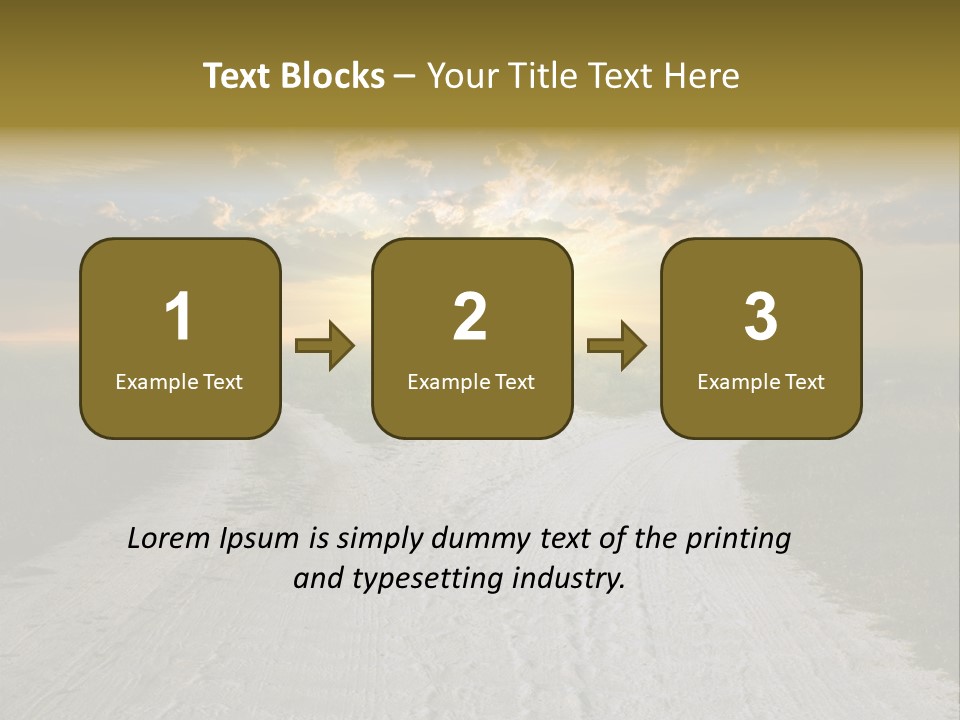 View Sunset Turn PowerPoint Template