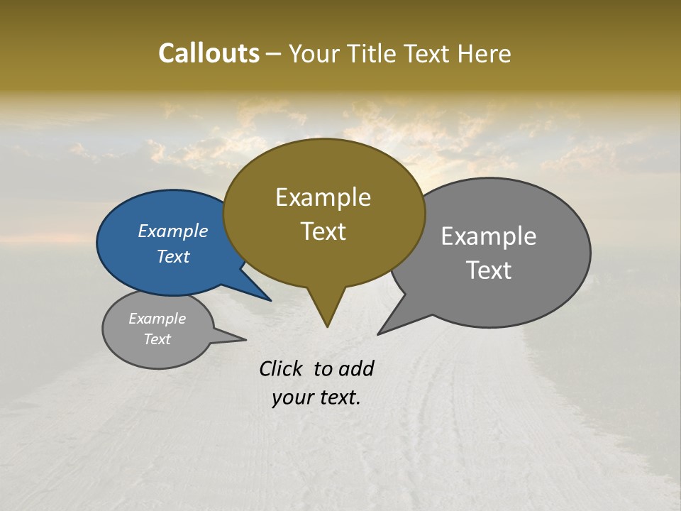View Sunset Turn PowerPoint Template