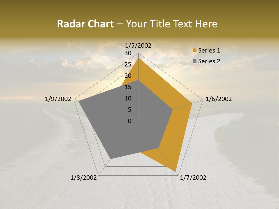 View Sunset Turn PowerPoint Template