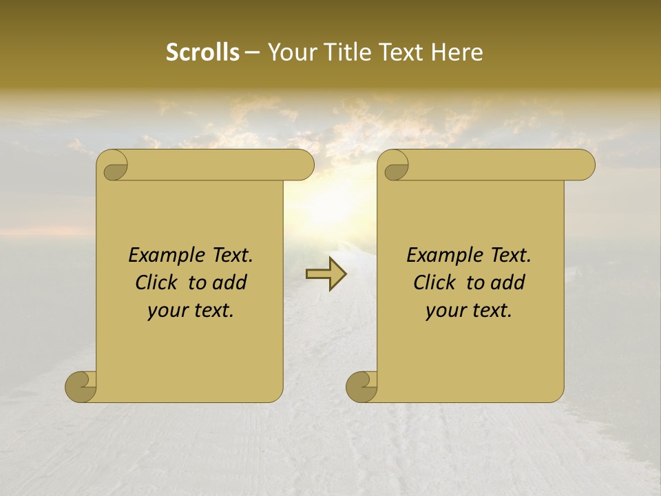 View Sunset Turn PowerPoint Template