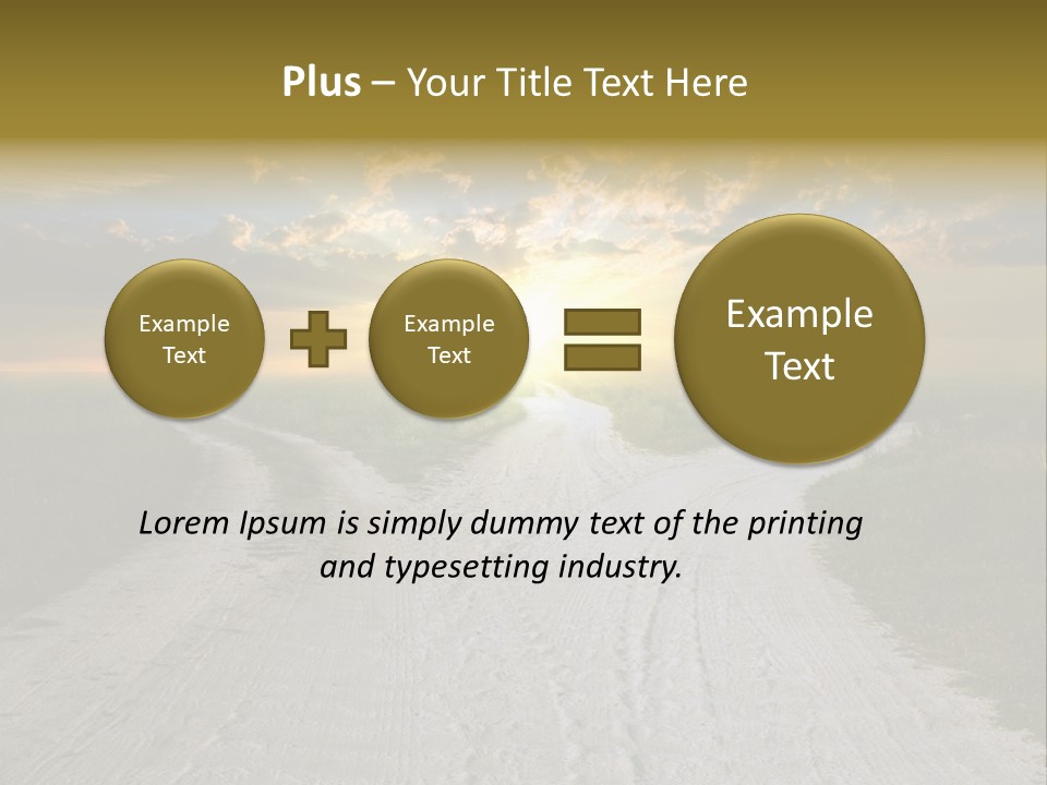 View Sunset Turn PowerPoint Template