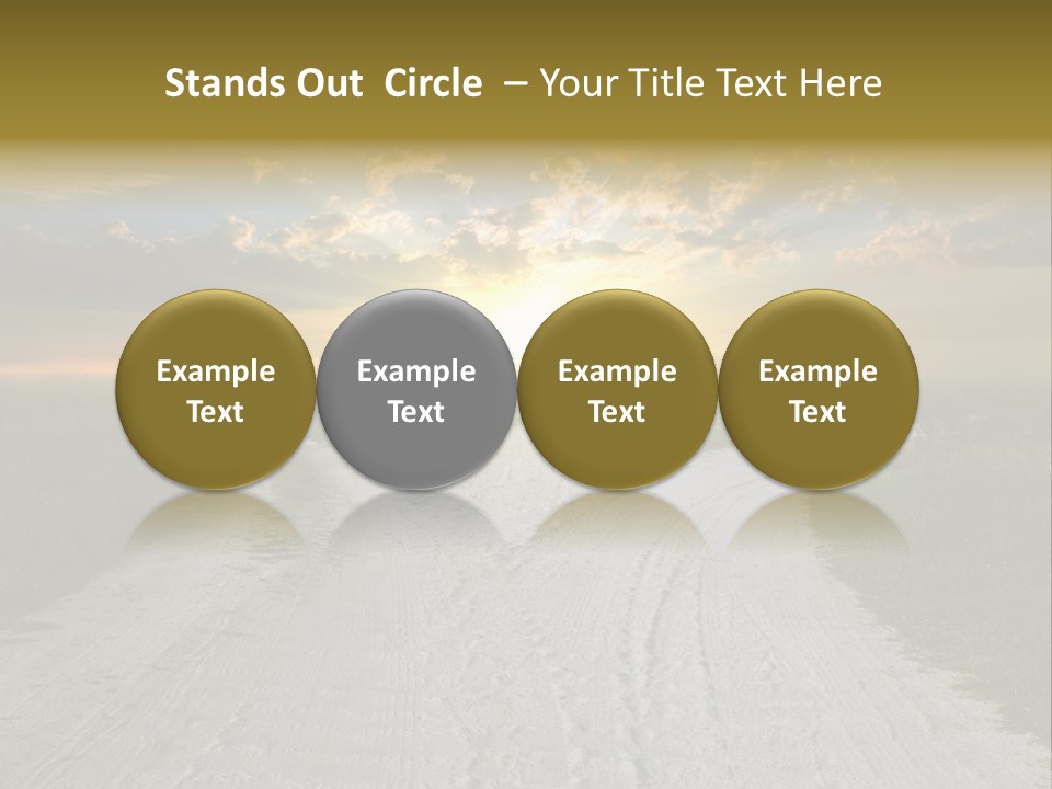 View Sunset Turn PowerPoint Template