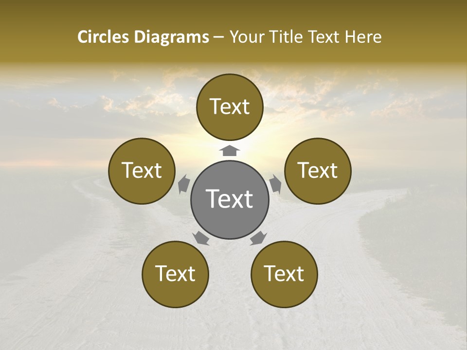 View Sunset Turn PowerPoint Template