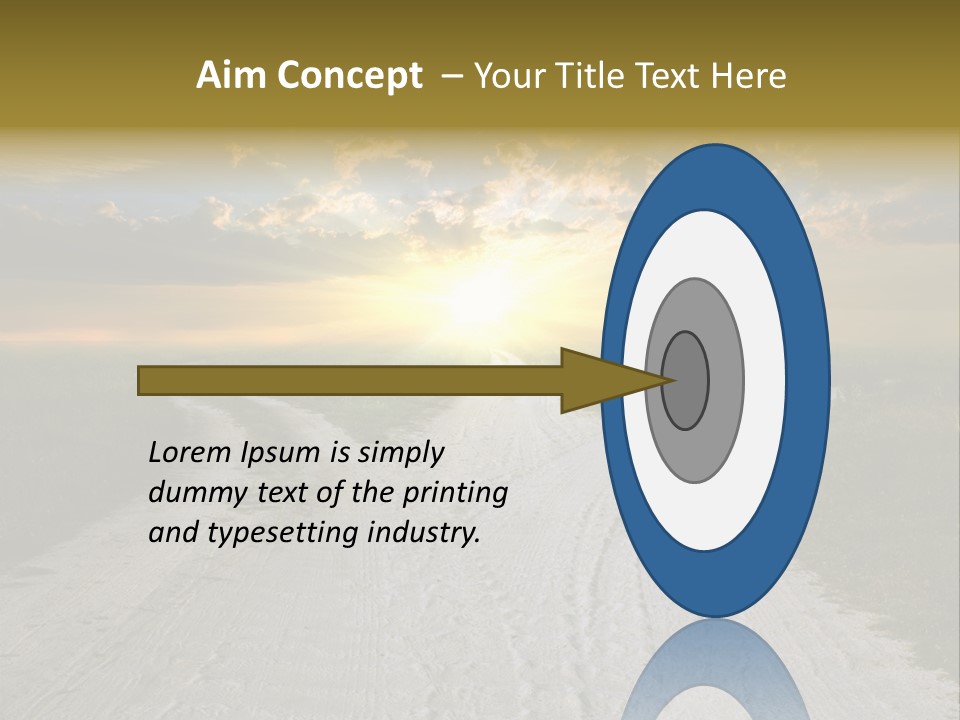 View Sunset Turn PowerPoint Template