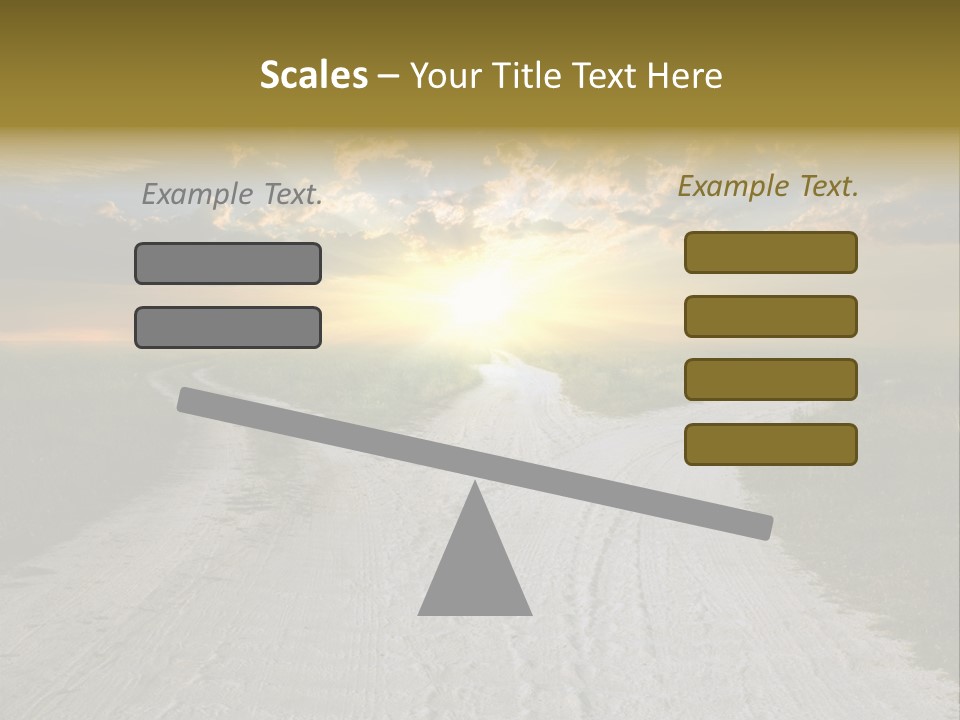 View Sunset Turn PowerPoint Template