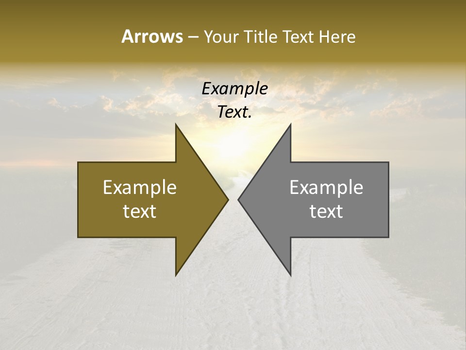 View Sunset Turn PowerPoint Template