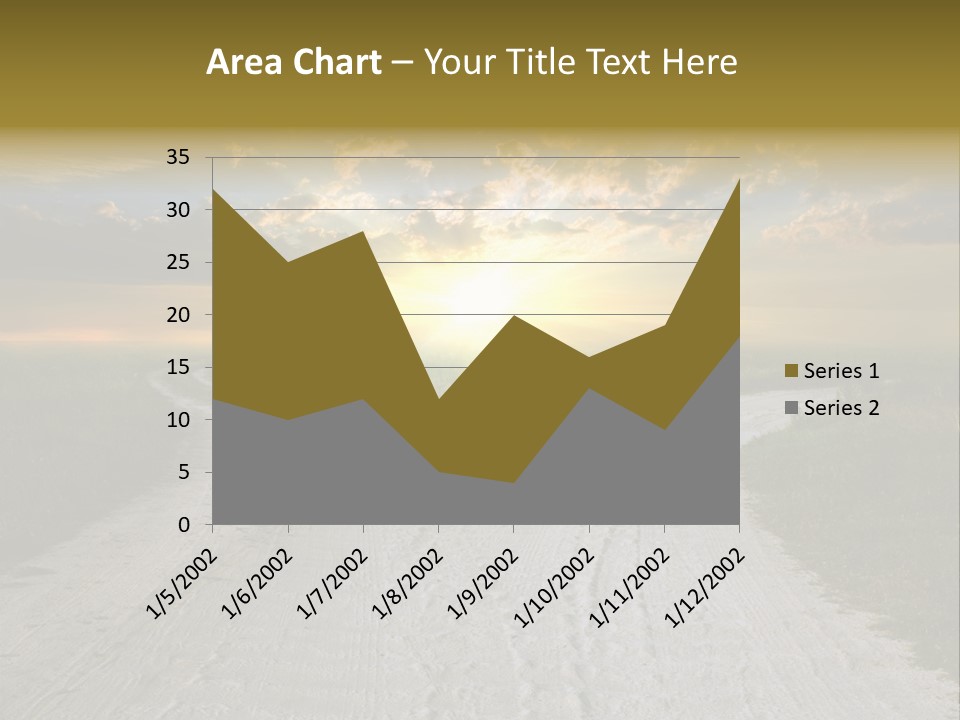 View Sunset Turn PowerPoint Template