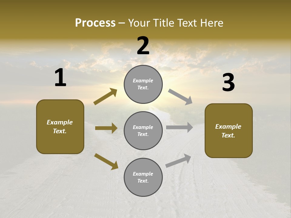 View Sunset Turn PowerPoint Template