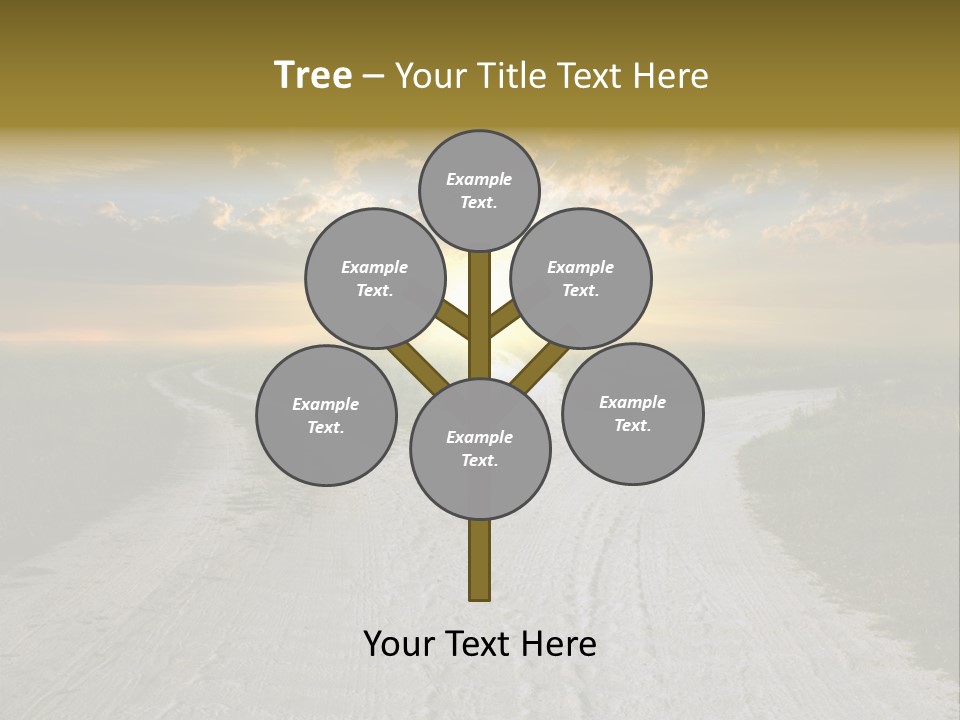 View Sunset Turn PowerPoint Template
