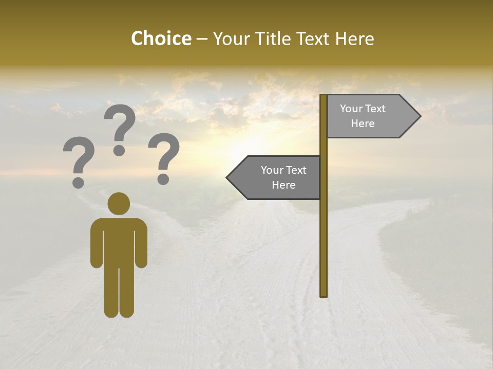 View Sunset Turn PowerPoint Template